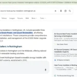 Air Source company shown in AI Overview after implementing schema Markup generated through Iloveschema Local Business schema Markup generator